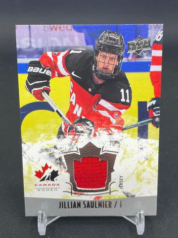 2015 UPPER DECK TEAM CANADA JUNIORS - J. SAULNIER - #149 - RELIC