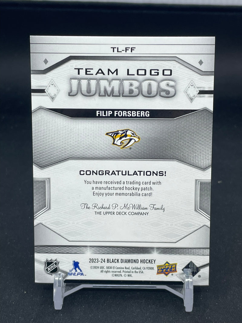 2023 UPPER DECK BLACK DIAMOND - TEAM LOGO JUMBOS - F. FORSBERG -