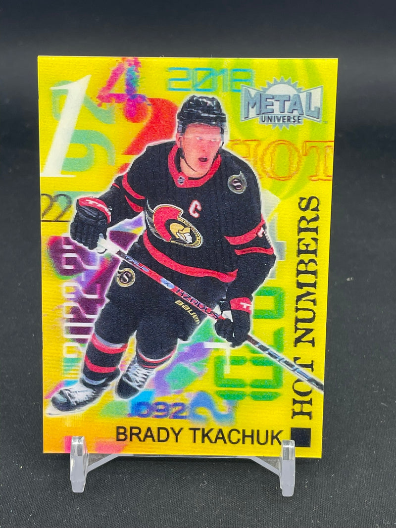 2022 UPPER DECK METAL UNIVERSE SKYBOX - HOT NUMBERS - B. TKACHUK -