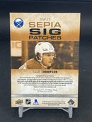 2022 UPPER DECK THE CUP - SEPIA SIG PATCHES - T. THOMPSON - #SSP-TT - #'D/35 - RELIC - AUTOGRAPH