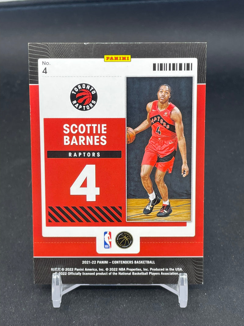 2021 PANINI CONTENDERS - ROOKIE OF THE YEAR - S. BARNES -
