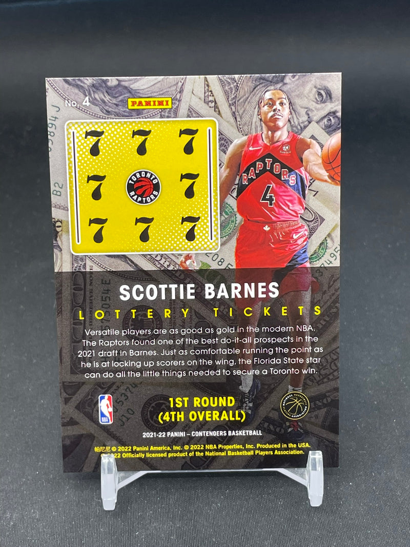 2021 PANINI CONTENDERS - LOTTERY TICKETS - S. BARNES -