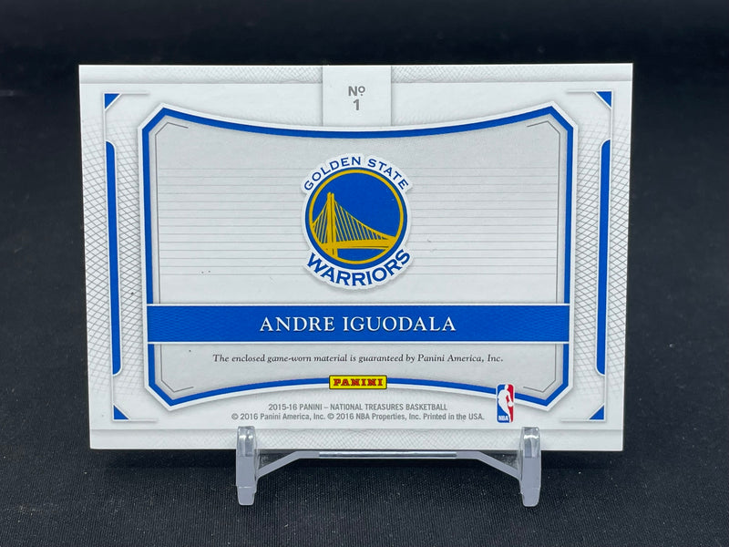2015 PANINI NATIONAL TREASURES - COLOSSAL - A. IGUODALA - #1 - #'D/99 - RELIC