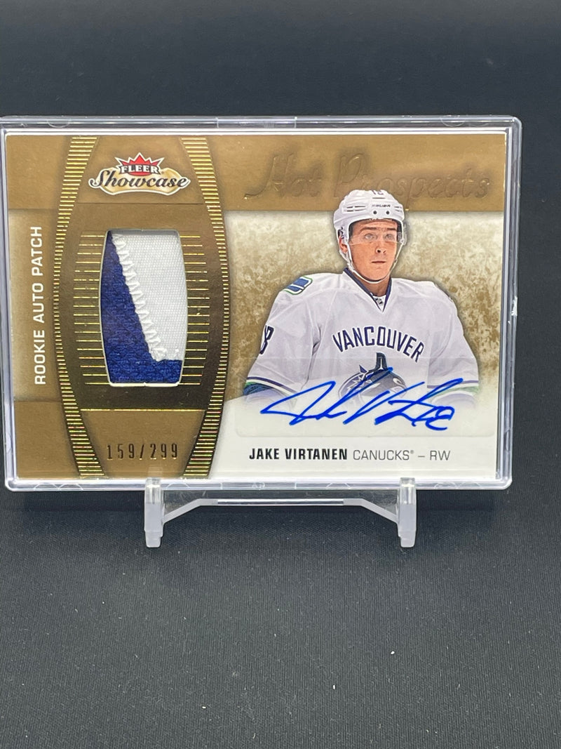 2015 FLEER SHOWCASE - HOT PROSPECTS ROOKIE AUTO PATCH - J. VIRTANEN - #193 - #'D/299 - RELIC - AUTO - RC