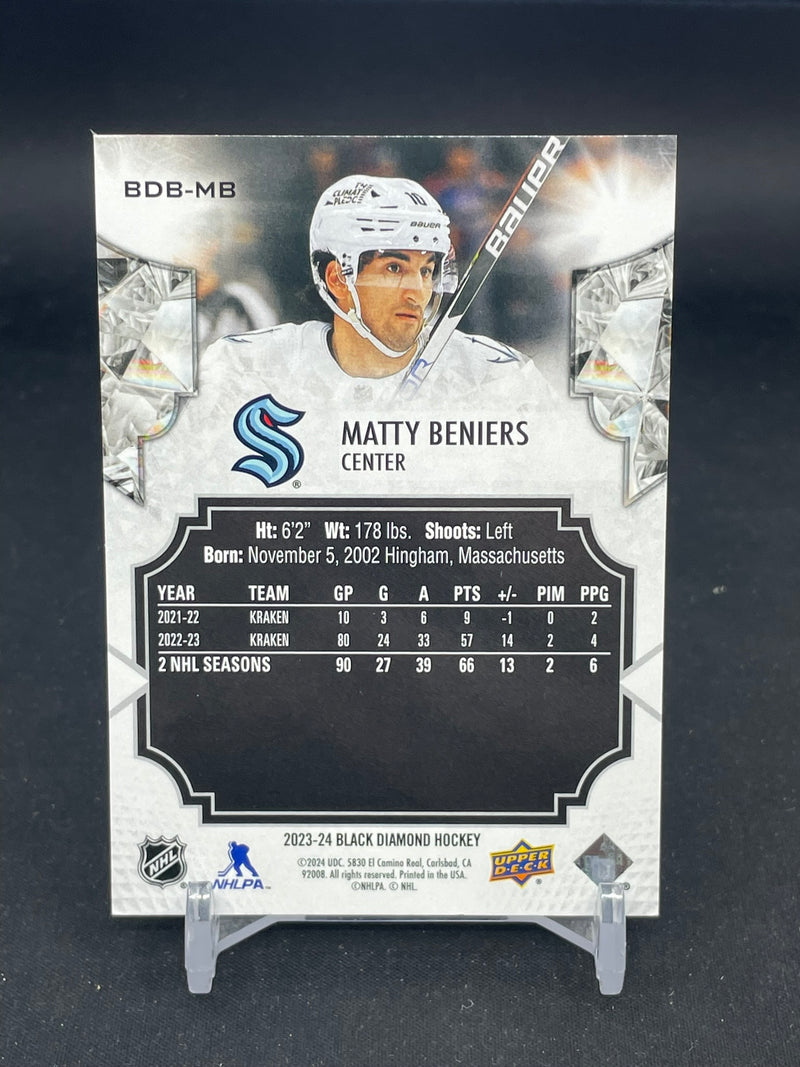 2023 UPPER DECK BLACK DIAMOND - BLUE - M. BENIERS - #BDB-MB - #'D/25