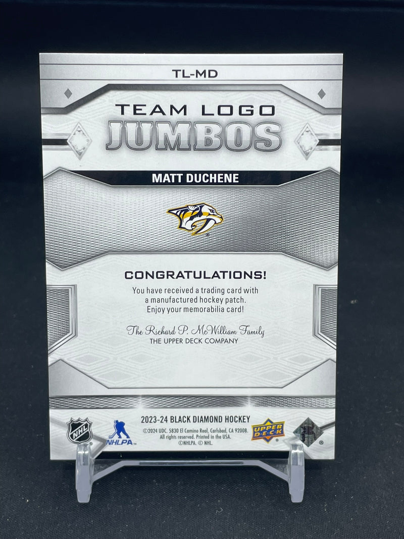 2023 UPPER DECK BLACK DIAMOND - TEAM LOGO JUMBOS - M. DUCHENE -