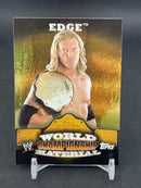 2010 TOPPS WWE - PUZZLE BACK - WORLD CHAMPIONSHIP MATERIAL - EDGE -