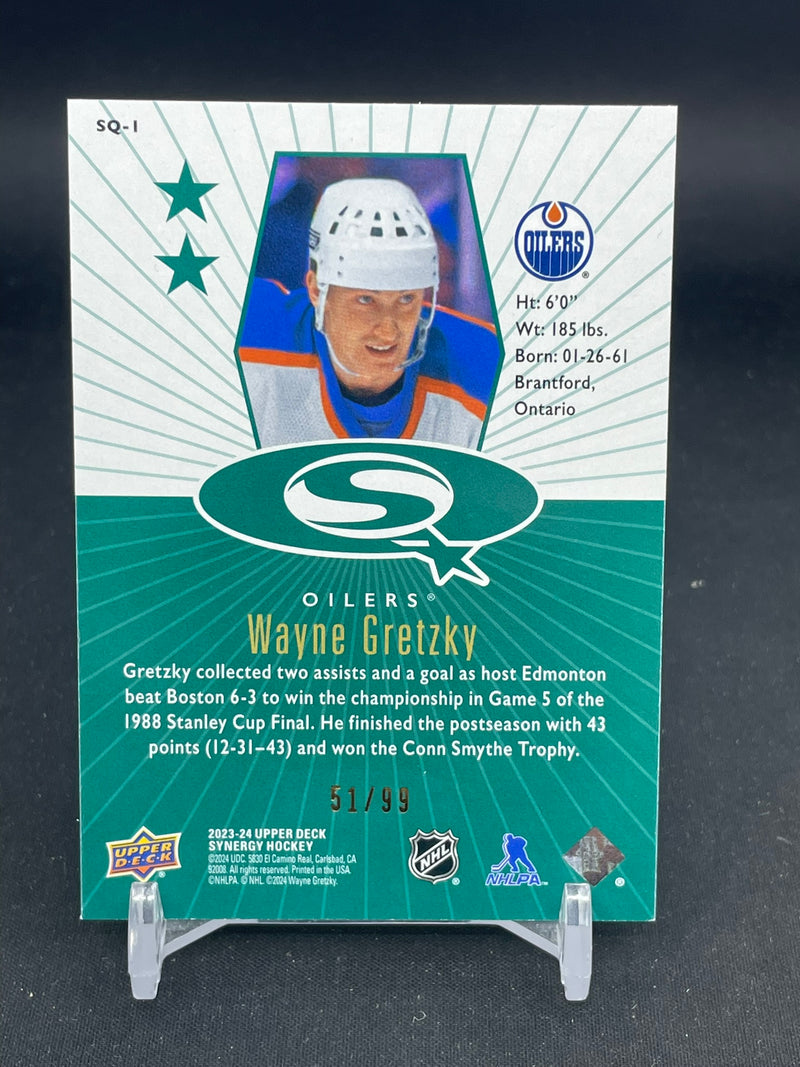 2023 UPPER DECK SYNERGY - GREEN - RETRO STARQUEST - W. GRETZKY - #SQ-1 - #'D/99