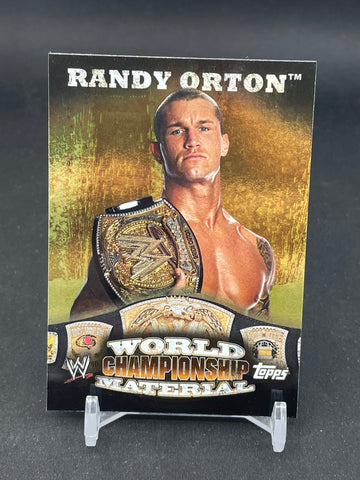 2010 TOPPS WWE - WORLD CHAMPIONSHIP MATERIAL - RANDY ORTON - #W9