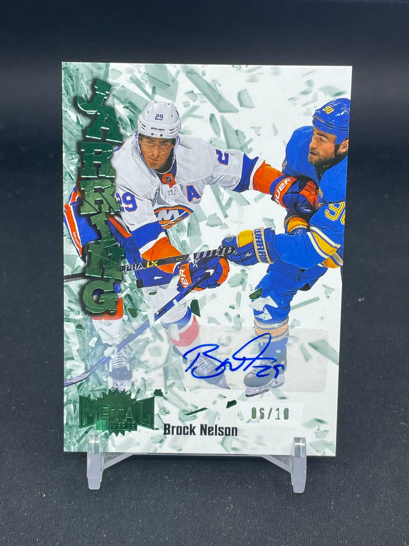 2022 UPPER DECK METAL UNIVERSE SKYBOX - EMERALD - JARRING - B. NELSON - #JR-26 - #'D/10 - AUTOGRAPH