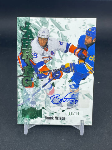 2022 UPPER DECK METAL UNIVERSE SKYBOX - EMERALD - JARRING - B. NELSON - #JR-26 - #'D/10 - AUTOGRAPH