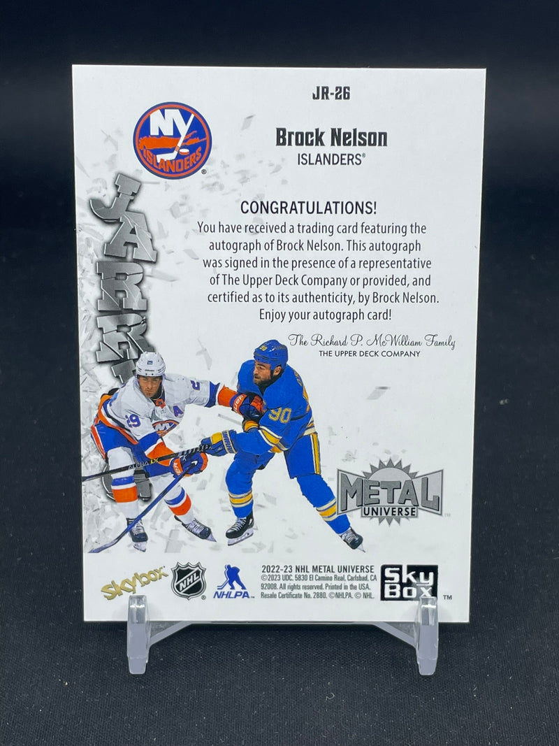 2022 UPPER DECK METAL UNIVERSE SKYBOX - EMERALD - JARRING - B. NELSON - #JR-26 - #'D/10 - AUTOGRAPH