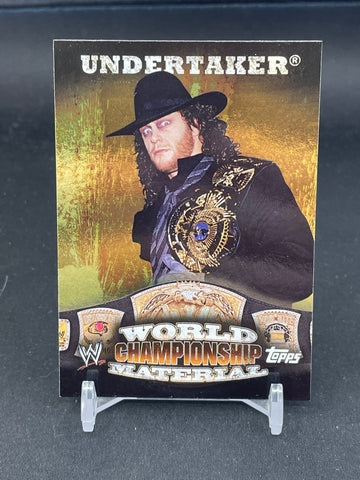 2010 TOPPS WWE - WORLD CHAMPIONSHIP MATERIAL - UNDERTAKER - #W13