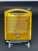 2010 TOPPS WWE - WORLD CHAMPIONSHIP MATERIAL - UNDERTAKER -
