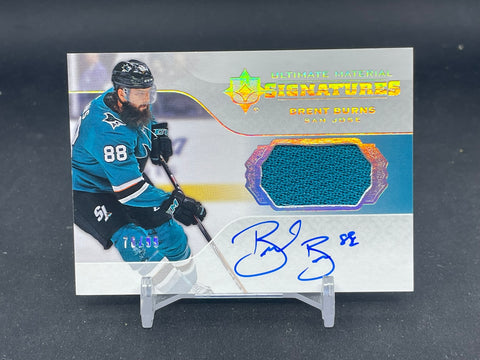 2019 UPPER DECK ULTIMATE - ULTIMATE MATERIAL SIGNATURES - B. BURNS - #UMS-BB - #'D/99 - RELIC - AUTOGRAPH