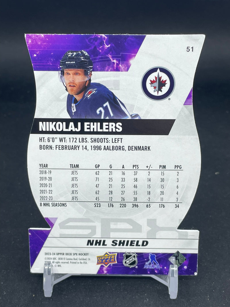 2023 UPPER DECK SPX - NHL SHIELD - N. EHLERS - #51 - #'D/25