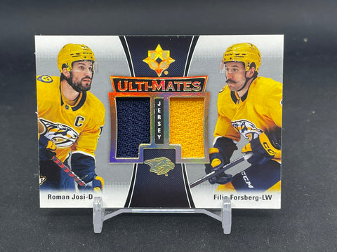 2022 UPPER DECK ULTIMATE - ULTI-MATES - R. JOSI / F. FORSBERG - #UTM-JF - DUAL RELIC