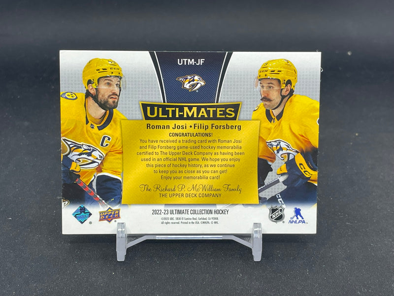 2022 UPPER DECK ULTIMATE - ULTI-MATES - R. JOSI / F. FORSBERG -
