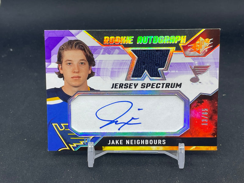 2021 UPPER DECK SPX - JERSEY SPECTRUM - J. NEIGHBOURS - #JN - #'D/65 - RELIC - AUTOGRAPH - RC