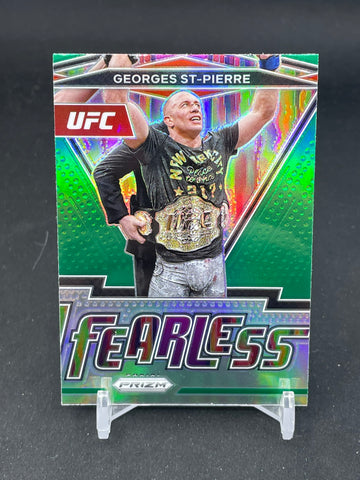 2022 PANINI PRIZM - GREEN PRIZM - FEARLESS - G. ST-PIERRE - #24