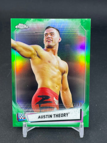 2021 TOPPS CHROME - GREEN REFRACTOR - AUSTIN THEORY - #74 - #'D/99