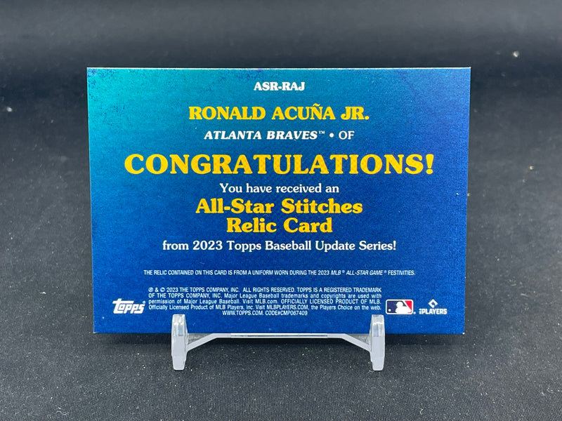 2023 TOPPS UPDATE - ALL-STAR STITCHES - R. ACUNA JR. -