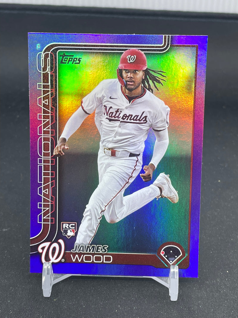 2025 TOPPS SERIES ONE - PURPLE REFRACTOR - J. WOOD - #181 - #'D/250 - RC