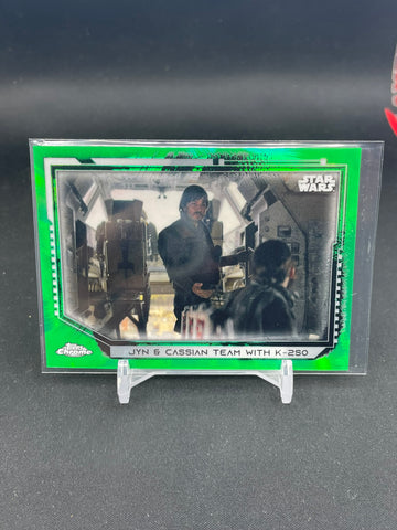 2021 TOPPS CHROME STAR WARS LEGACY - GREEN REFRACTOR - SELECT YOUR CARD - #'D/50