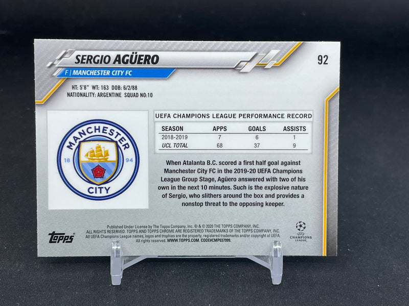 2019 TOPPS CHROME - S. AGUERO -