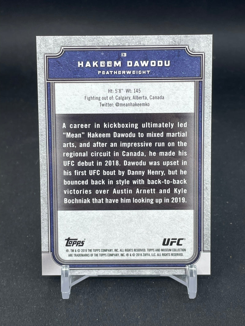2019 TOPPS UFC MUSEUM COLLECTION - H. DAWODU -