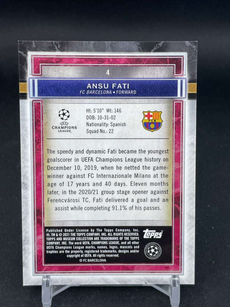 2020 TOPPS MUSEUM COLLECTION - A. FATI -