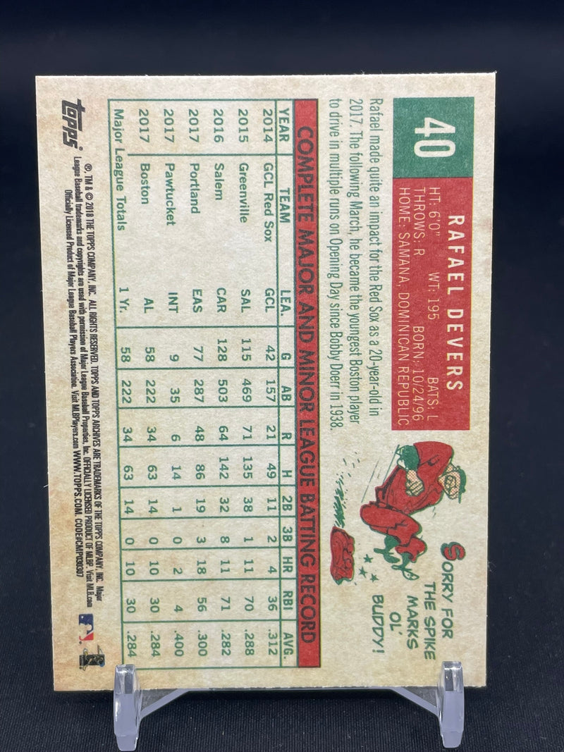2018 TOPPS ARCHIVES - R. DEVERS -