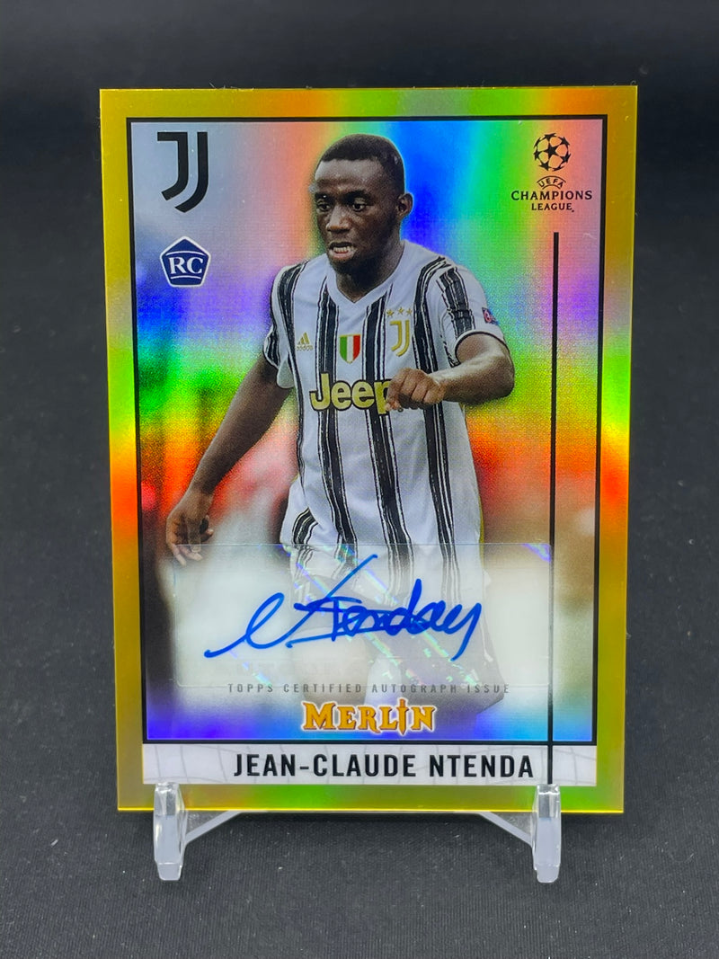 2020 TOPPS MERLIN - GOLD - J. NTENDA - #BCA-JN - #'D/50 - AUTOGRAPH - RC