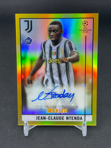2020 TOPPS MERLIN - GOLD - J. NTENDA - #BCA-JN - #'D/50 - AUTOGRAPH - RC