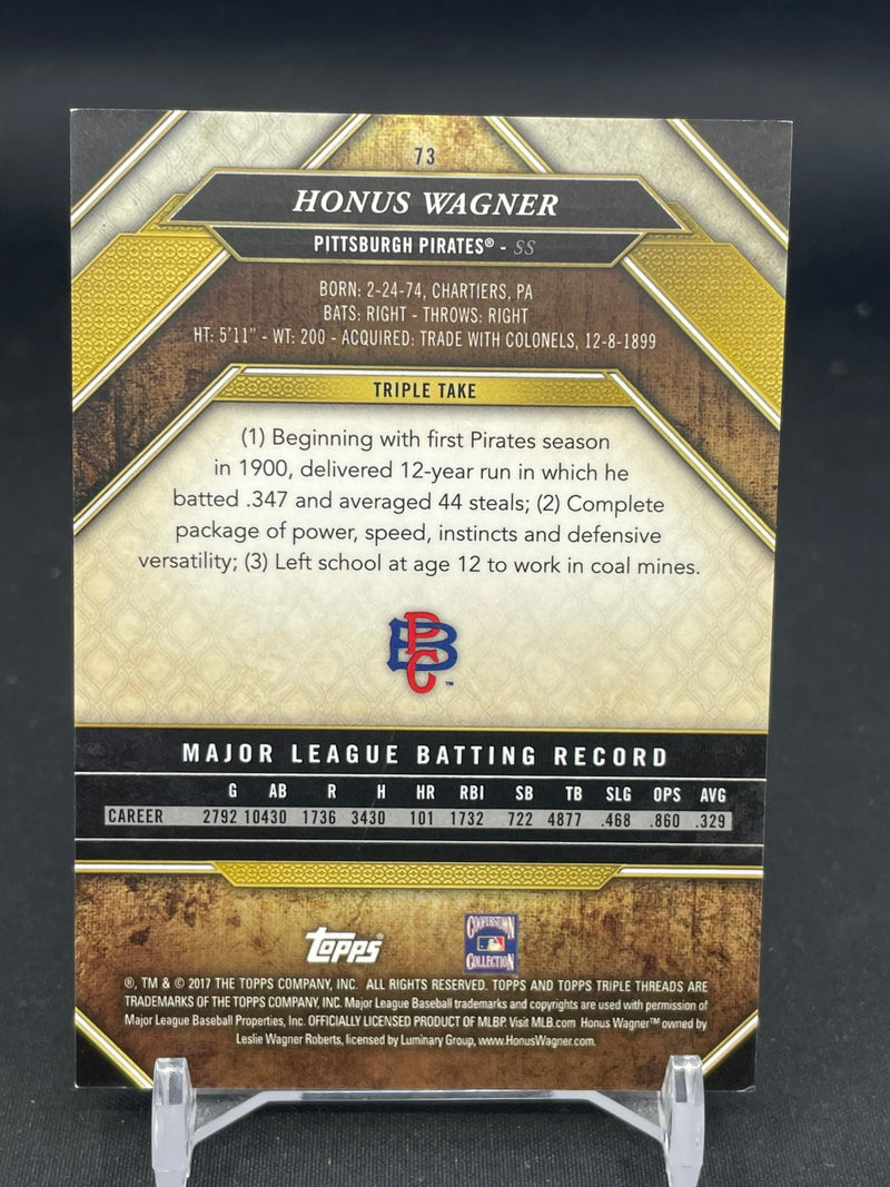 2017 TOPPS TRIPLE THREADS - GREEN - H. WAGNER - #73 - #'D/250