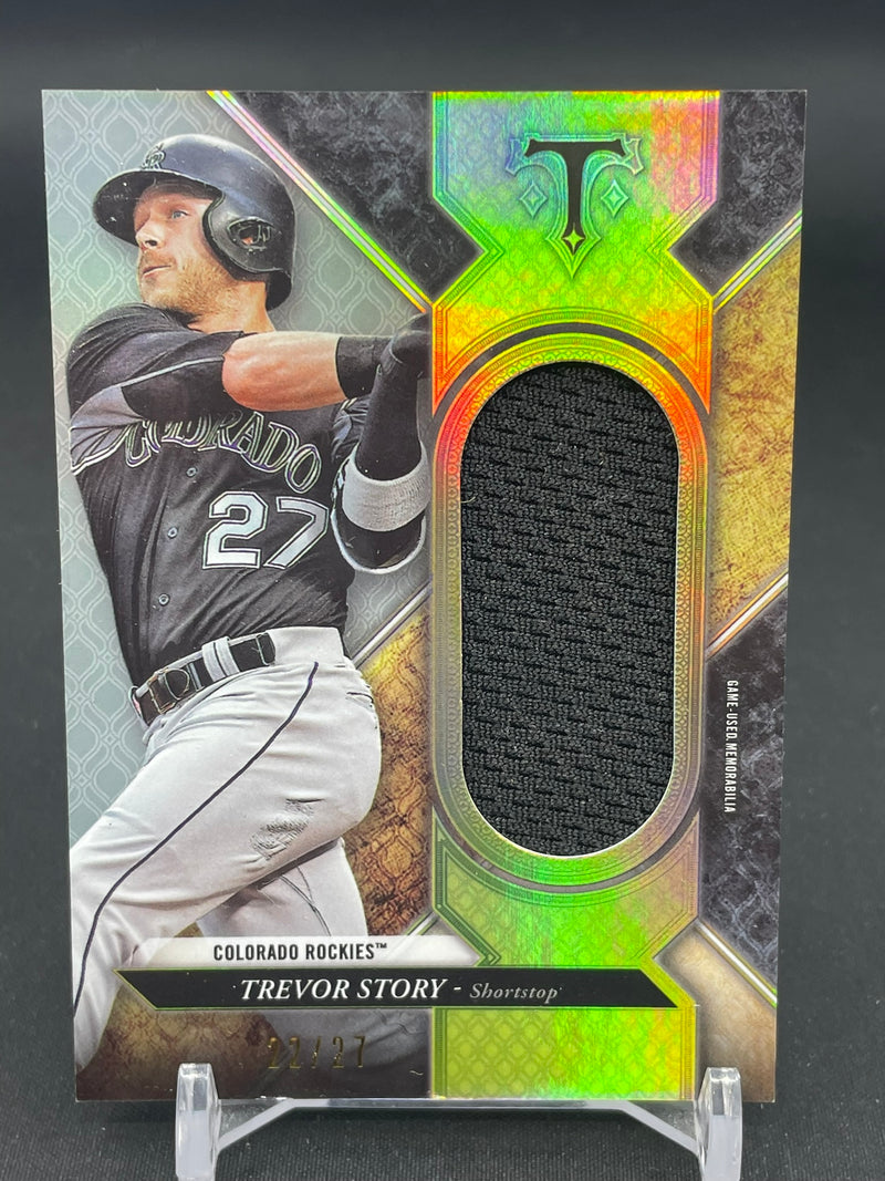 2017 TOPPS TRIPLE THREADS - UNITY JUMBO RELIC - T. STORY - #SJR-TS - #'D/27 - RELIC