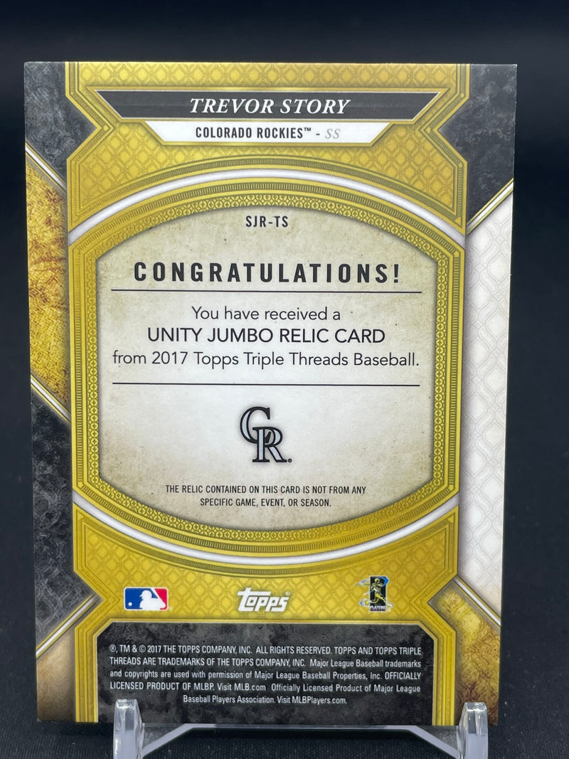 2017 TOPPS TRIPLE THREADS - UNITY JUMBO RELIC - T. STORY - #SJR-TS - #'D/27 - RELIC