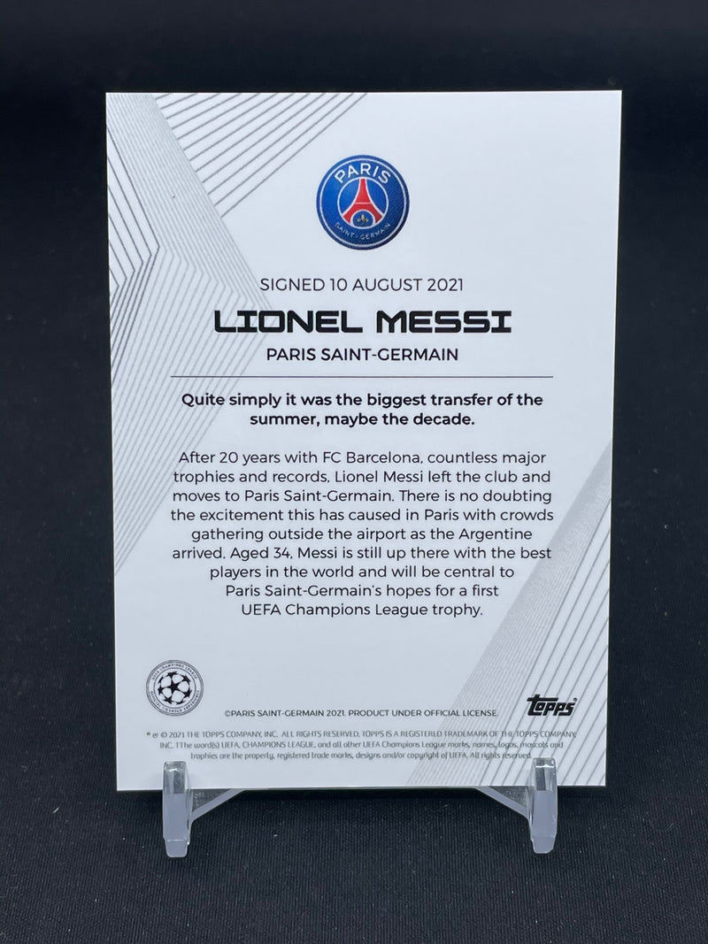 2021 TOPPS SUMMER SIGNINGS - STAR SIGNING - L. MESSI