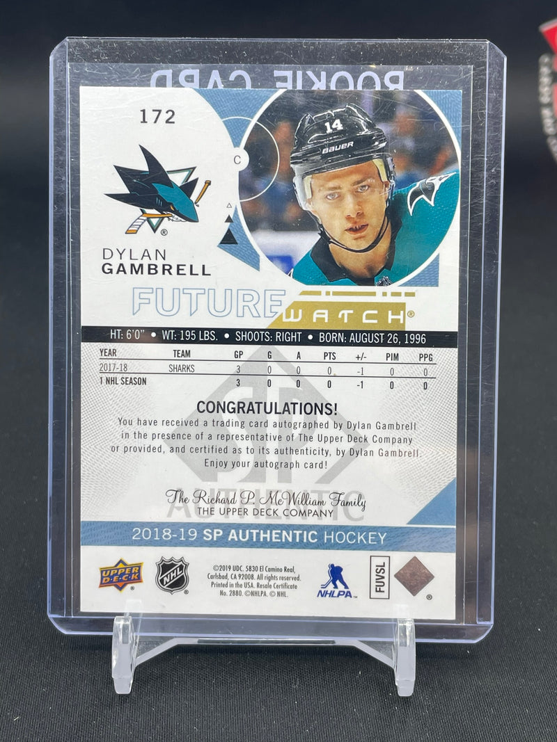 2018 UPPER DECK SP AUTHENTIC - FUTURE WATCH AUTO - D. GAMBRELL - #172 - #'D/999 - AUTOGRAPH - RC