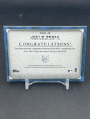 2019 TOPPS MUSEUM COLLECTION - SIGNATURE SWATCHES - J. SMOAK - #SSDA-JS - #'D/149 - DUAL RELIC - AUTOGRAPH