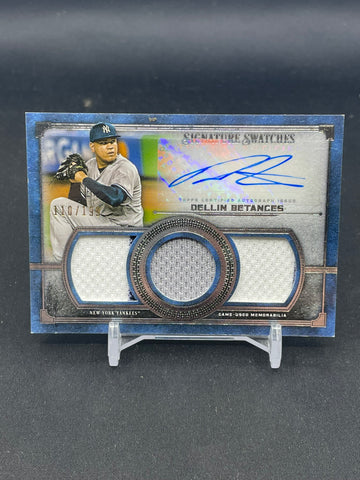 2019 TOPPS MUSEUM COLLECTION - SIGNATURE SWATCHES - D. BETANCES - #SSTA-DB - #'D/199 - DUAL RELIC - AUTOGRAPH