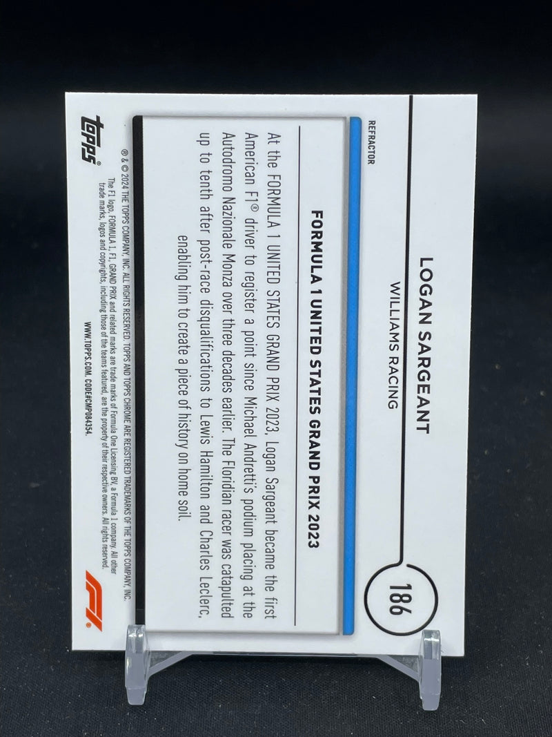 2024 TOPPS CHROME F1 - REFRACTOR - L. SARGEANT -