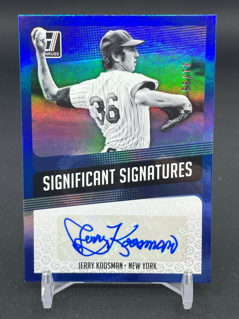 2018 PANINI DONRUSS - BLUE - SIGNIFICANT SIGNATURES - J. KOOSMAN -