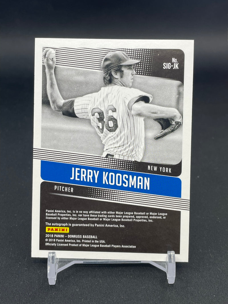 2018 PANINI DONRUSS - BLUE - SIGNIFICANT SIGNATURES - J. KOOSMAN -