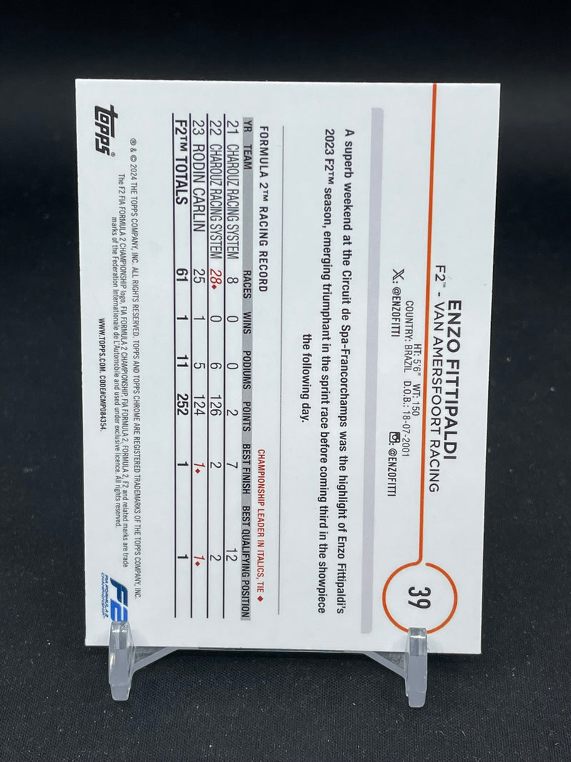 2024 TOPPS CHROME - GREEN RAYWAVE - FUTURE STARS - E. FITTIPALDI - #39 - #'D/99