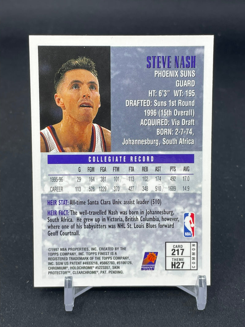 1997 TOPPS FINEST - BRONZE - S. NASH -