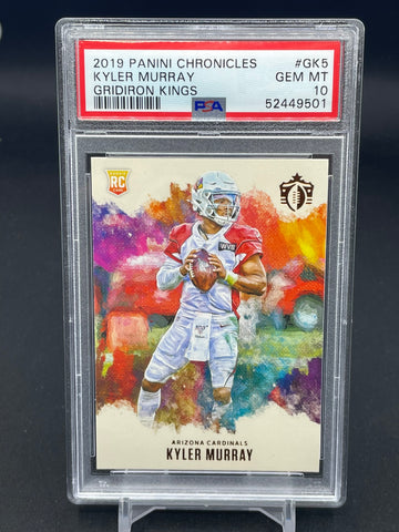 2019 PANINI CHRONICLES - GRIDIRON KINGS - K. MURRAY - #GK5 - PSA 10 - RC