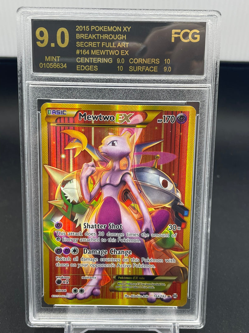 POKEMON - XY BREAKTHROUGH - MEWTWO EX - SECRET RARE FULL ART -