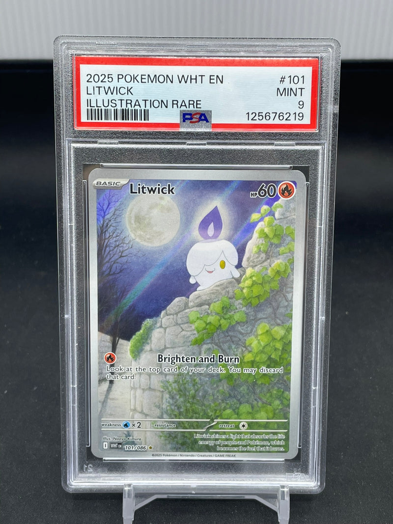 POKEMON - WHITE FLARE - LITWICK - ILLUSTRATION RARE -