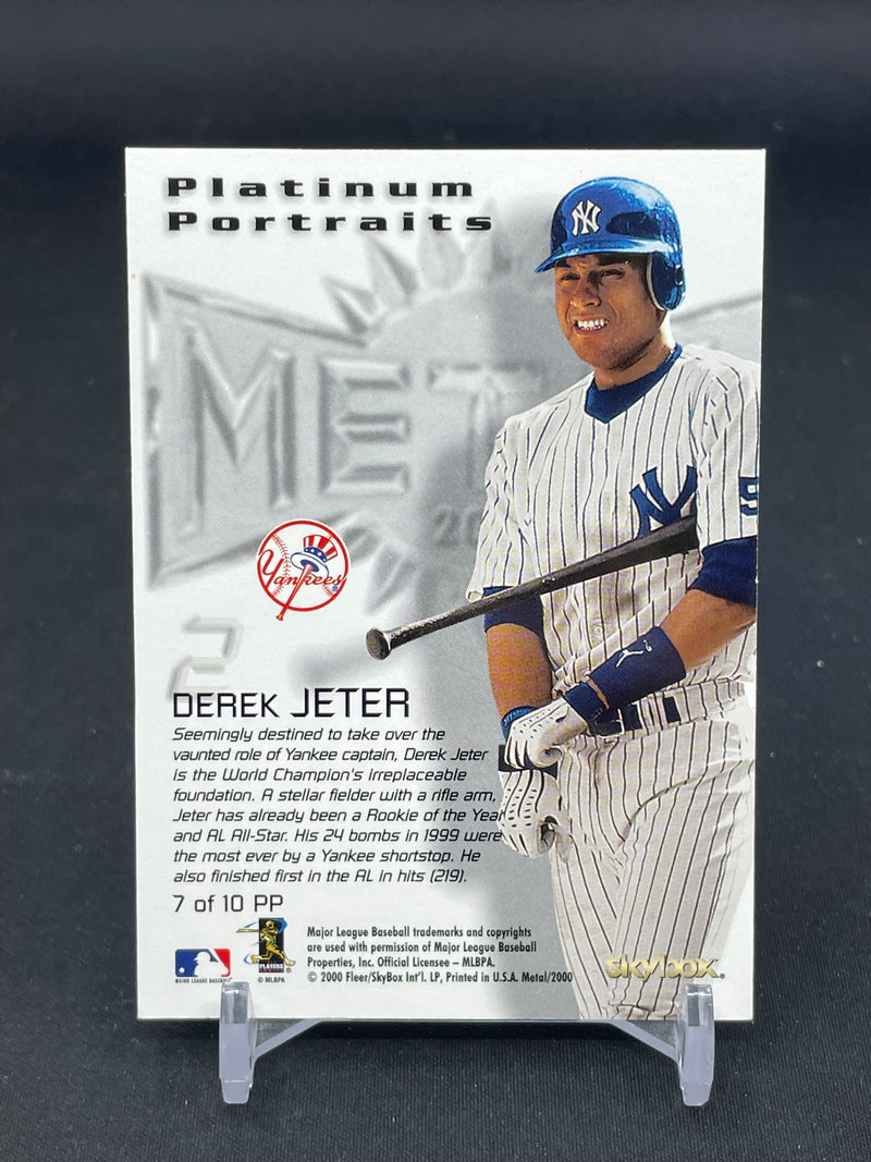 2000 FLEER METAL UNIVERSE SKYBOX - PLATINUM PORTRAITS - D. JETER -